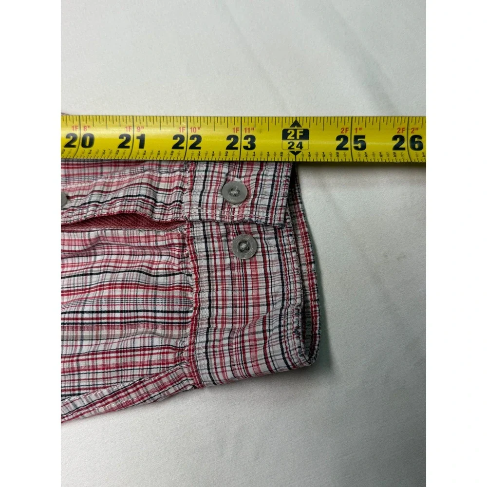 The North Face Mens XL‎ Series Red Plaid Button Down Long Sleeve Shirt